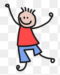 Boy  png clipart illustration, transparent background. Free public domain CC0 image.