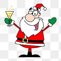 Santa Claus  png clipart illustration, transparent background. Free public domain CC0 image.