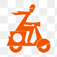 Scooter  png clipart illustration, transparent background. Free public domain CC0 image.