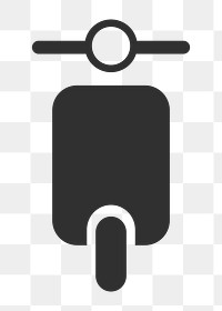 Scooter  png clipart illustration, transparent background. Free public domain CC0 image.