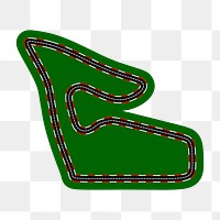 Race track  png clipart illustration, transparent background. Free public domain CC0 image.