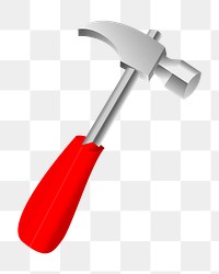 Hammer png illustration, transparent background. Free public domain CC0 image.