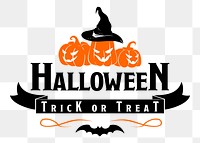 Halloween trick or treat png illustration, transparent background. Free public domain CC0 image.