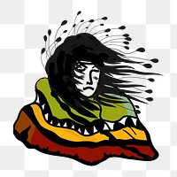 PNG Native American clipart, transparent background. Free public domain CC0 image.