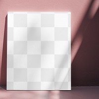 Canvas frame png mockup, home decor, transparent design