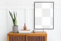 Picture frame png mockup, home decor, transparent design