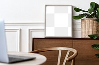 Picture frame png mockup, home decor, transparent design