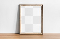 Minimal photo png frame mockup, transparent design