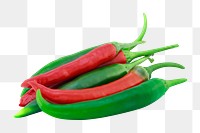 Chili peppers png sticker, transparent background