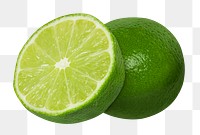 Lime fruit png sticker, transparent background