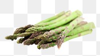 Fresh asparagus png sticker, transparent background