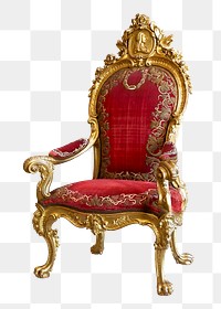 Vintage chair png sticker, transparent background