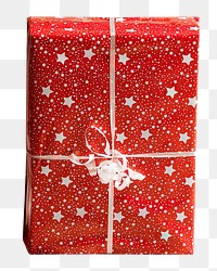 Christmas present box png sticker, transparent background