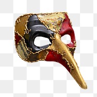 Fancy mask png sticker, transparent background