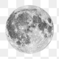 Moon surface png sticker, transparent background