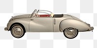 Vintage classic car png sticker, transparent background