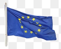 European Union flag png sticker, transparent background