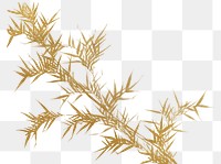 Vintage gold bamboo png on transparent background. Remixed by rawpixel.