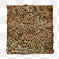 Raffia png cut pile embroidery, transparent background. Remastered by rawpixel. 