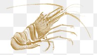 Japanese lobster png sticker, transparent background. Remixed by rawpixel.