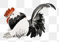 Vintage rooster png on transparent background.   Remastered by rawpixel. 