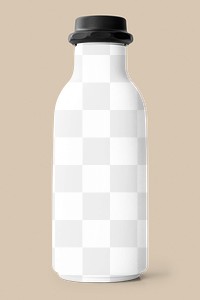 Water bottle png transparent mockup