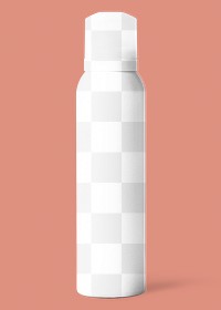 Spray bottle png transparent mockup