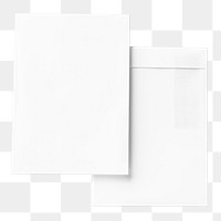 Document envelope png sticker, white blank space, transparent background