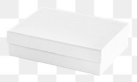 White gift box png sticker, transparent background