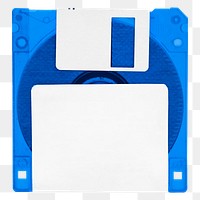 Floppy disk png sticker, transparent background