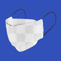 Face mask png transparent mockup