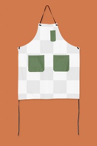 Apron png mockup, transparent design