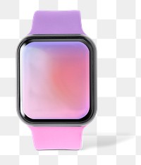 Smartwatch png sticker, health tracking device, transparent background
