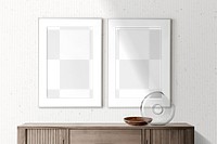 Picture frames png mockup, home decor, transparent design