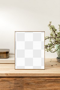 Picture frame png mockup, home decor, transparent design