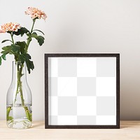 Picture frame png mockup, transparent design