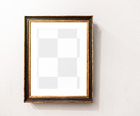 Minimal photo png frame mockup, transparent design