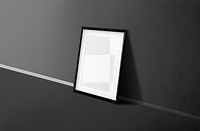 Minimal photo png frame mockup, transparent design