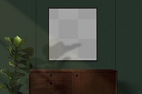 Picture frame png mockup, home decor, transparent design