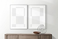 Picture frames png mockup, home decor, transparent design