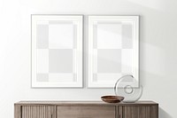 Picture frames png mockup, home decor, transparent design