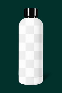 Water bottle png transparent mockup