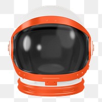 Astronaut helmet png 3D sticker, transparent background