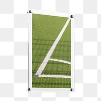 Football field png poster, transparent background