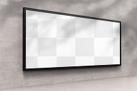 Metro billboard png sign mockup, 3D rendering, transparent design