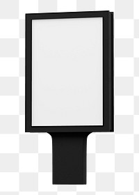 Bus stop ad png sign, transparent background