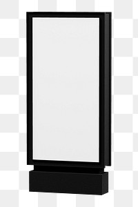 Bus stop ad png sign, transparent background