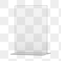 3D sign holder png sticker, transparent background