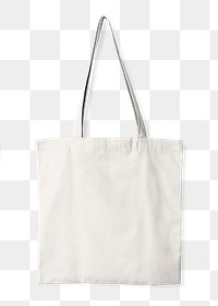 Tote bag png eco product sticker, transparent background