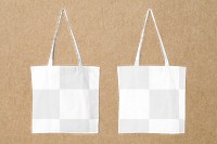 Tote bag mockups png transparent design, editable eco product